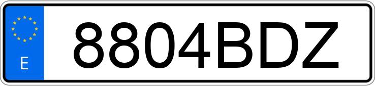 Numer rejestracyjny 8804BDZ posiada BMW SERIE 5