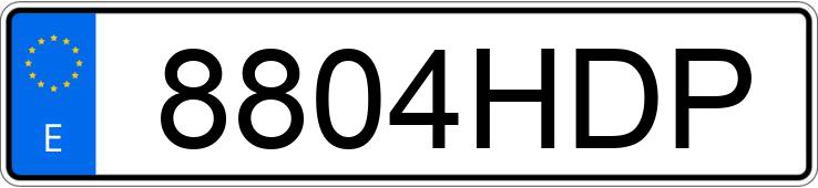 Numer rejestracyjny 8804HDP posiada RENAULT SCENIC Numer rejestracyjny 8804HDP posiada RENAULT SCENIC