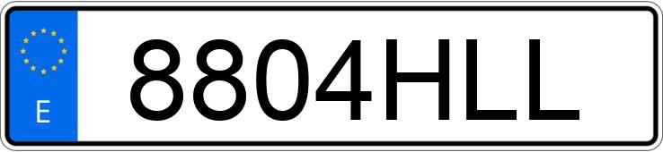 Registreringsnummeret 8804HLL har RENAULT MEGANE COUPE