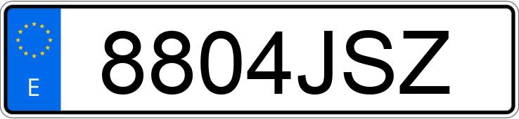 Numer rejestracyjny 8804JSZ posiada BMW X4