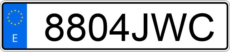 Numer rejestracyjny 8804JWC posiada VOLKSWAGEN TIGUAN Numer rejestracyjny 8804JWC posiada VOLKSWAGEN TIGUAN