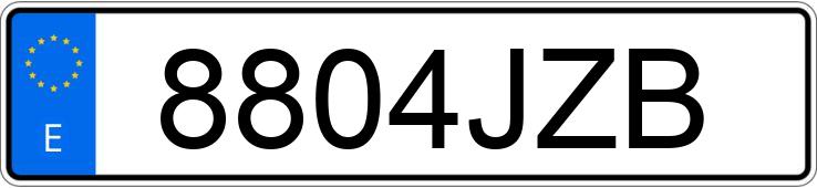 Numer rejestracyjny 8804JZB posiada MERCEDES S (222)