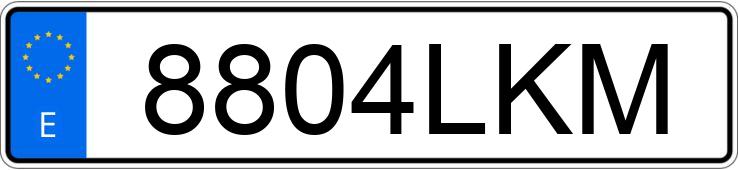 Numer rejestracyjny 8804LKM posiada AUDI A3 SPORTBACK Numer rejestracyjny 8804LKM posiada AUDI A3 SPORTBACK