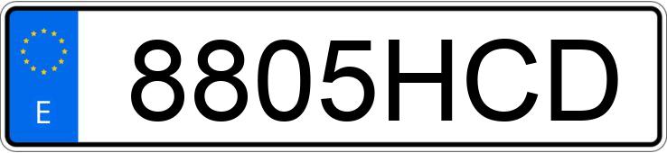 Numer rejestracyjny 8805HCD posiada BMW SERIE 1