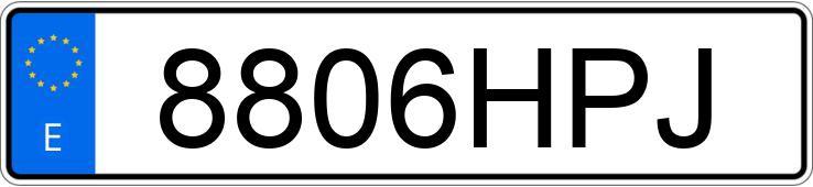 Numer rejestracyjny 8806HPJ posiada RENAULT CLIO