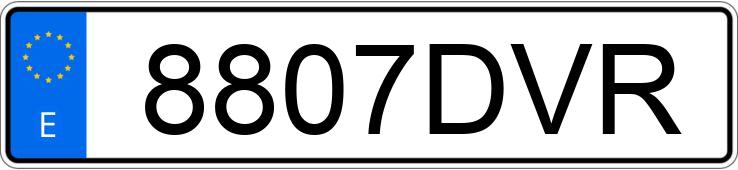 Le numéro d’enregistrement 8807DVR a BMW SERIE 3