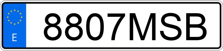 Il numero di registrazione 8807MSB ha BMW XM Il numero di registrazione 8807MSB ha BMW XM