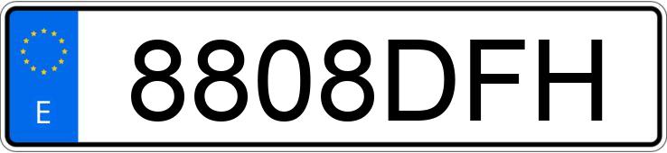 Numer rejestracyjny 8808DFH posiada VOLKSWAGEN CADDY