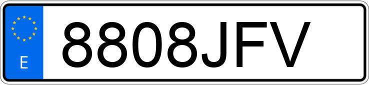 Numer rejestracyjny 8808JFV posiada FIAT 500 Numer rejestracyjny 8808JFV posiada FIAT 500