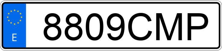 Numer rejestracyjny 8809CMP posiada SCANIA SERIE R