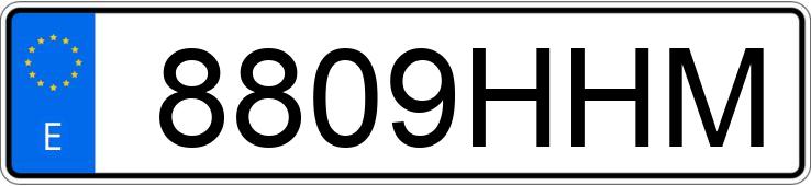 Numer rejestracyjny 8809HHM posiada CITROEN BERLINGO