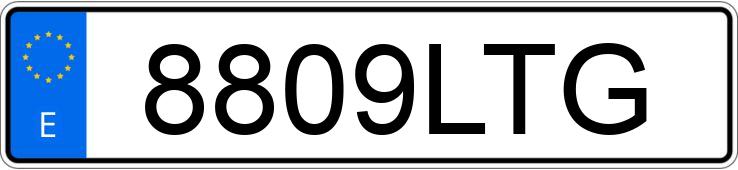 Numer rejestracyjny 8809LTG posiada HYUNDAI KONA