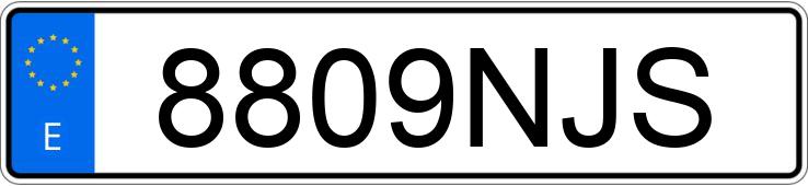 Numer rejestracyjny 8809NJS posiada CITROEN JUMPER