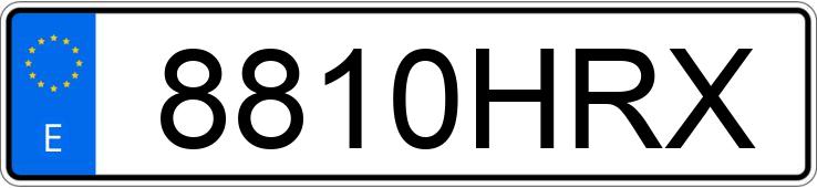 Numer rejestracyjny 8810HRX posiada TOYOTA YARIS