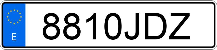 Numer rejestracyjny 8810JDZ posiada VOLKSWAGEN TIGUAN