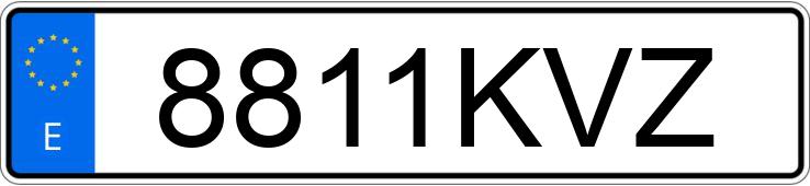 Numer rejestracyjny 8811KVZ posiada HYUNDAI TUCSON