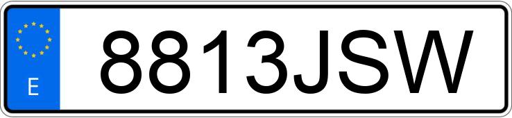 Numer rejestracyjny 8813JSW posiada PEUGEOT 208