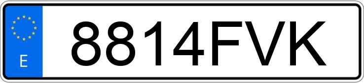 Numer rejestracyjny 8814FVK posiada SEAT LEON