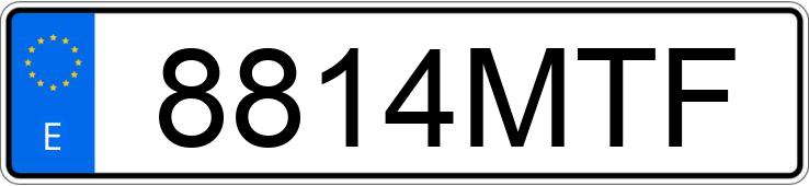 Numer rejestracyjny 8814MTF posiada AUDI RS6