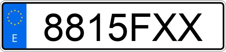 Numer rejestracyjny 8815FXX posiada RENAULT KANGOO