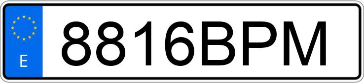 Numer rejestracyjny 8816BPM posiada FORD FOCUS