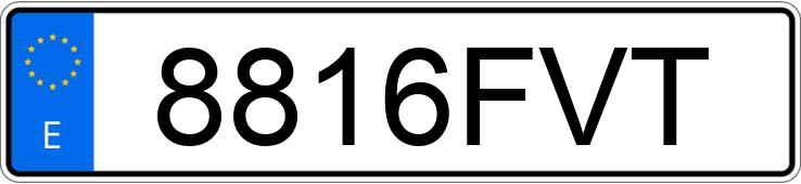 Numer rejestracyjny 8816FVT posiada CITROEN C4