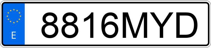 Numer rejestracyjny 8816MYD posiada CITROEN BERLINGO