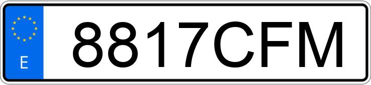 Il numero di registrazione 8817CFM ha NISSAN ATLEON