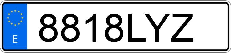 Numer rejestracyjny 8818LYZ posiada HONDA CBF 125
