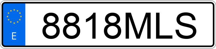 Numer rejestracyjny 8818MLS posiada PEUGEOT 307