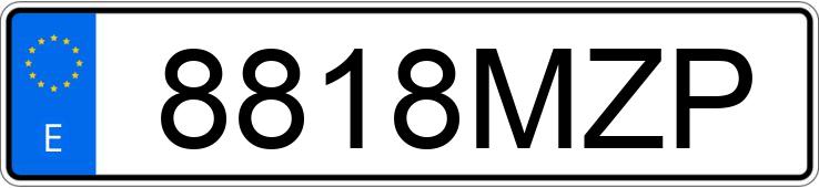 Numer rejestracyjny 8818MZP posiada FORD PUMA
