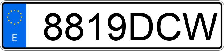 Numer rejestracyjny 8819DCW posiada SEAT LEON