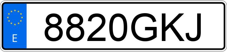 Numer rejestracyjny 8820GKJ posiada FORD MONDEO