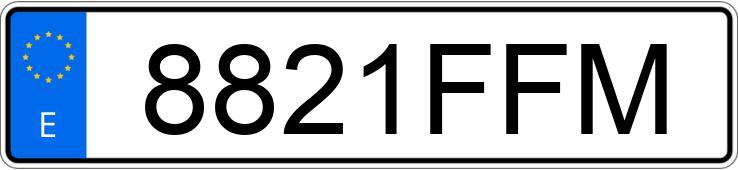 Numer rejestracyjny 8821FFM posiada VOLKSWAGEN GOLF Numer rejestracyjny 8821FFM posiada VOLKSWAGEN GOLF