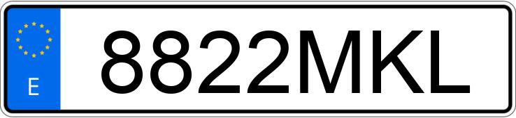 Numer rejestracyjny 8822MKL posiada BMW SERIE 2