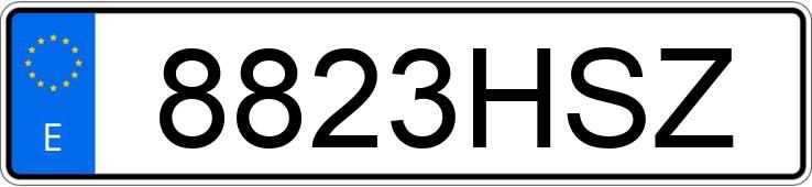 Numer rejestracyjny 8823HSZ posiada VOLKSWAGEN GOLF Numer rejestracyjny 8823HSZ posiada VOLKSWAGEN GOLF