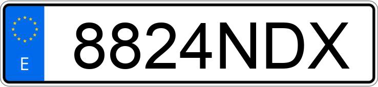 Numer rejestracyjny 8824NDX posiada DACIA DUSTER