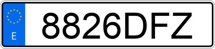 Numer rejestracyjny 8826DFZ posiada AUDI A3