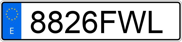 Numer rejestracyjny 8826FWL posiada MERCEDES VITO Numer rejestracyjny 8826FWL posiada MERCEDES VITO
