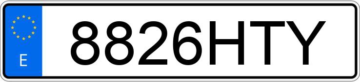 Die Registrierungsnummer 8826HTY hat LANCIA YPSILON Die Registrierungsnummer 8826HTY hat LANCIA YPSILON