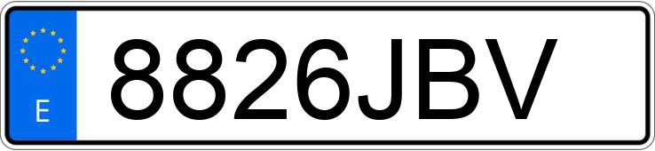 Numer rejestracyjny 8826JBV posiada AUDI Q3