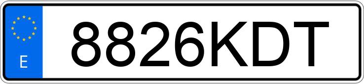 Numer rejestracyjny 8826KDT posiada YAMAHA YS Numer rejestracyjny 8826KDT posiada YAMAHA YS