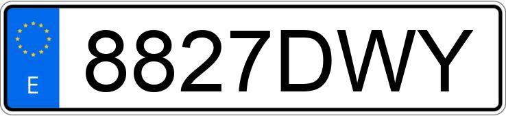 Numer rejestracyjny 8827DWY posiada SEAT IBIZA Numer rejestracyjny 8827DWY posiada SEAT IBIZA