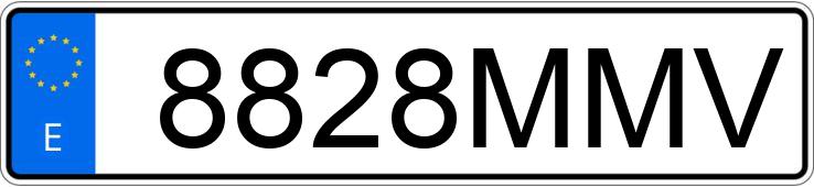 Numer rejestracyjny 8828MMV posiada PORSCHE 911