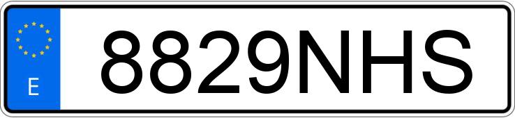 Numer rejestracyjny 8829NHS posiada FORD TRANSIT CONNECT