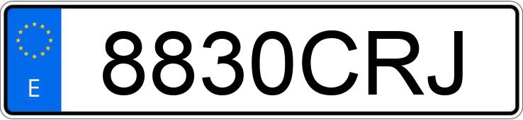 Numer rejestracyjny 8830CRJ posiada TOYOTA LAND CRUISER