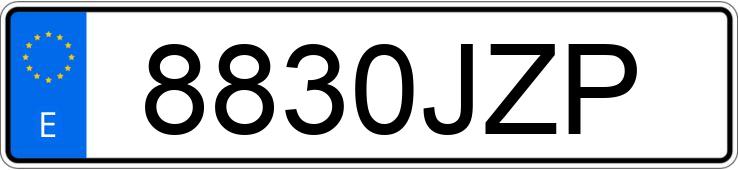 Numer rejestracyjny 8830JZP posiada LAND ROVER RANGE ROVER EVOQUE
