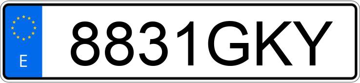 Numer rejestracyjny 8831GKY posiada MERCEDES AXOR Numer rejestracyjny 8831GKY posiada MERCEDES AXOR