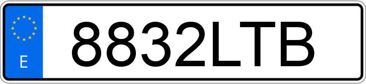 Numer rejestracyjny 8832LTB posiada PEUGEOT 2008 Numer rejestracyjny 8832LTB posiada PEUGEOT 2008