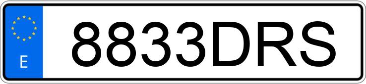 Numer rejestracyjny 8833DRS posiada LAND ROVER RANGE ROVER SPORT